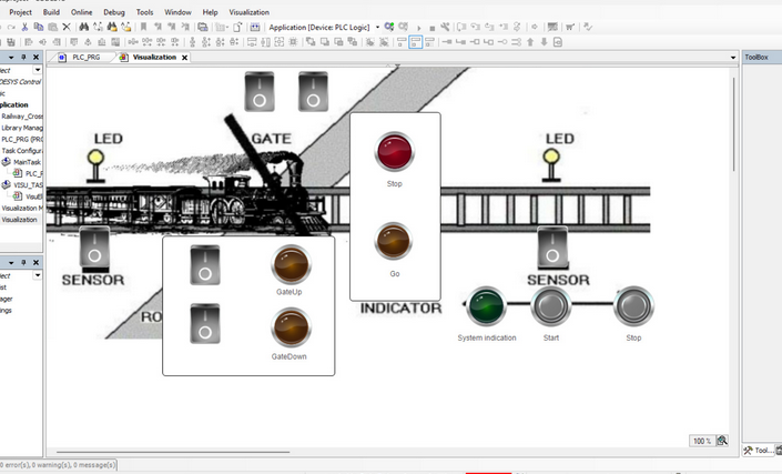 PLC Automated Railway Crossing System banner